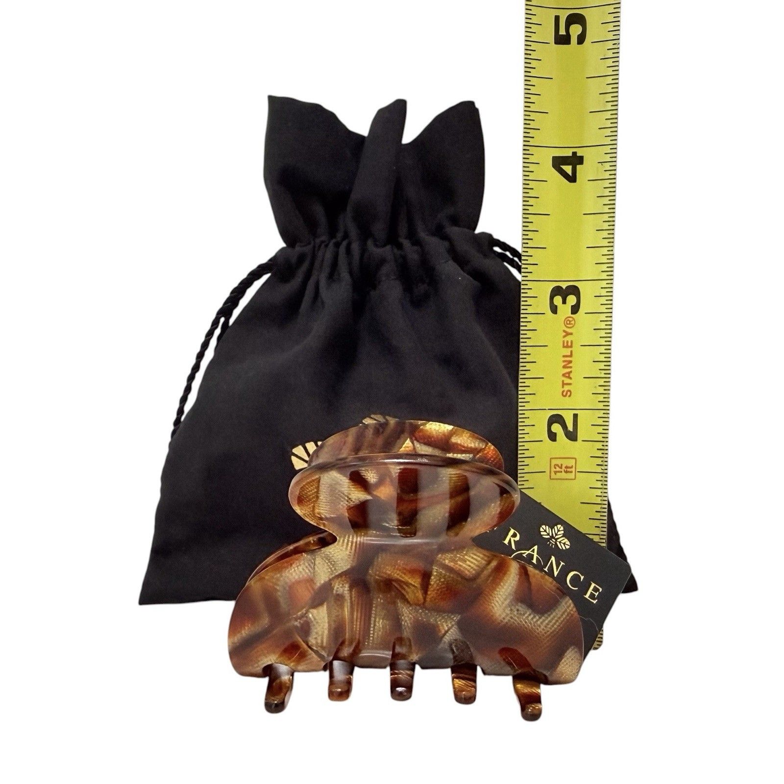 France Luxe Small Couture Jaw Claw Hair Clip Classic In Africa W/ Dust Bag Nwt — image 5 of 6